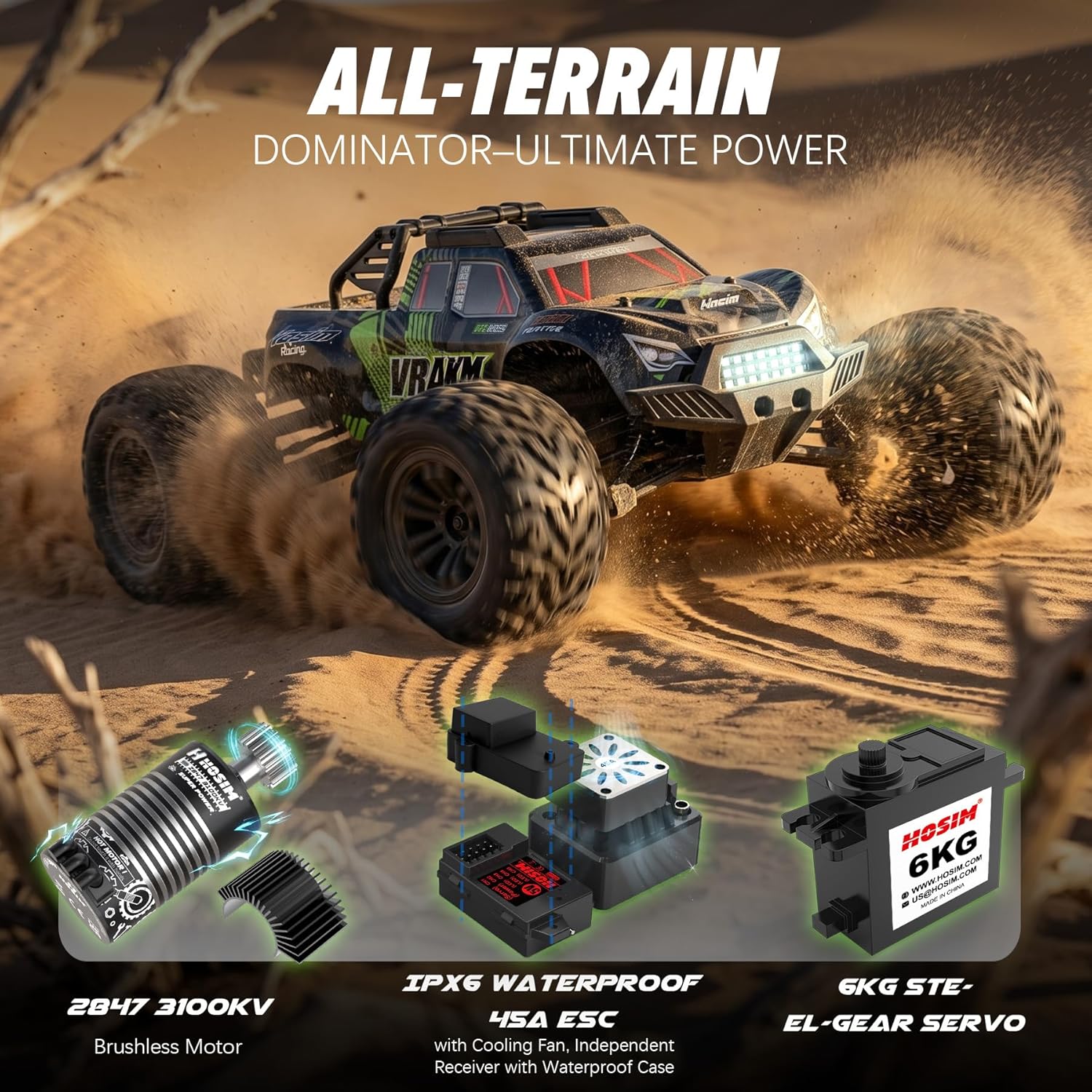 Volwassen borstelloze RC-auto, - Rc Hobby Grade Truck recensie en prijs