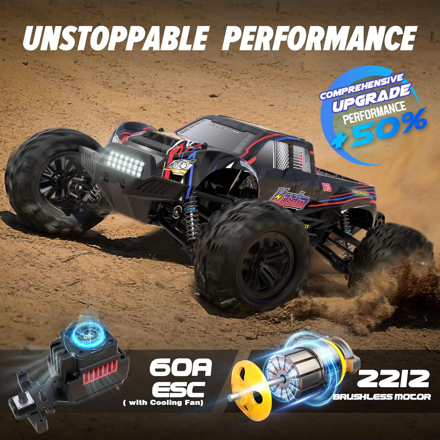Borstelloze 1:10 RC monstertru - Rc Hobby Grade Monster Truck recensie en prijs